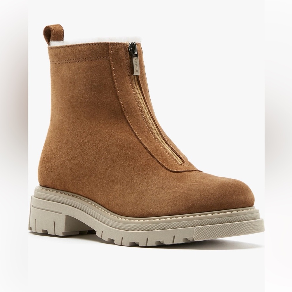 La Canadienne Delta Genuine Shearling Lined Waterproof Booties - Picture 1 of 7
